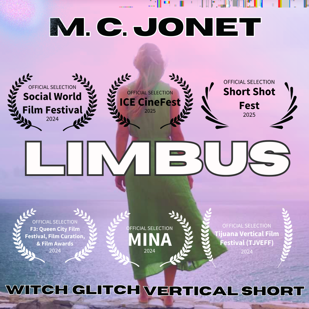 Woman in Green for Limbus poster with fest logos