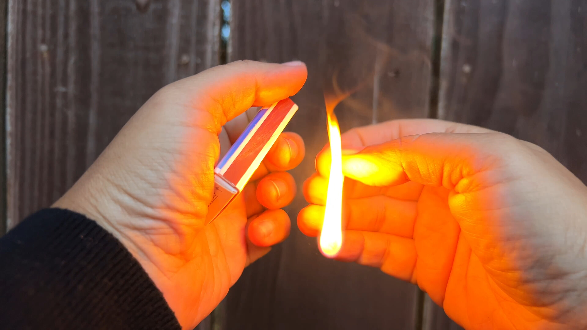 Hands Burning Matches